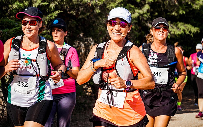 Women running in a marathon